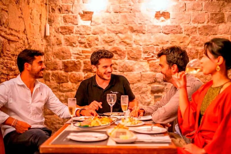 Barcelona: Private Tapas & Wine with Flamenco Show Old Town - Pintxos, tapas, and three included drinks