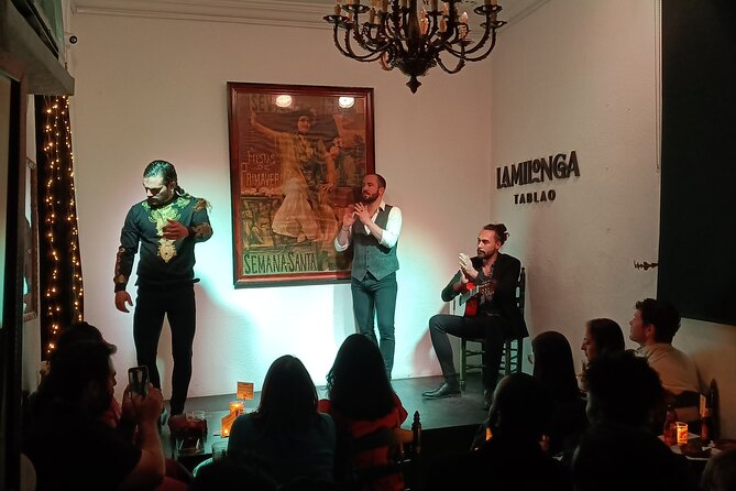 Flamenco Show in Seville at Bar and Tapas - The performance: guitar, voice, and dance
