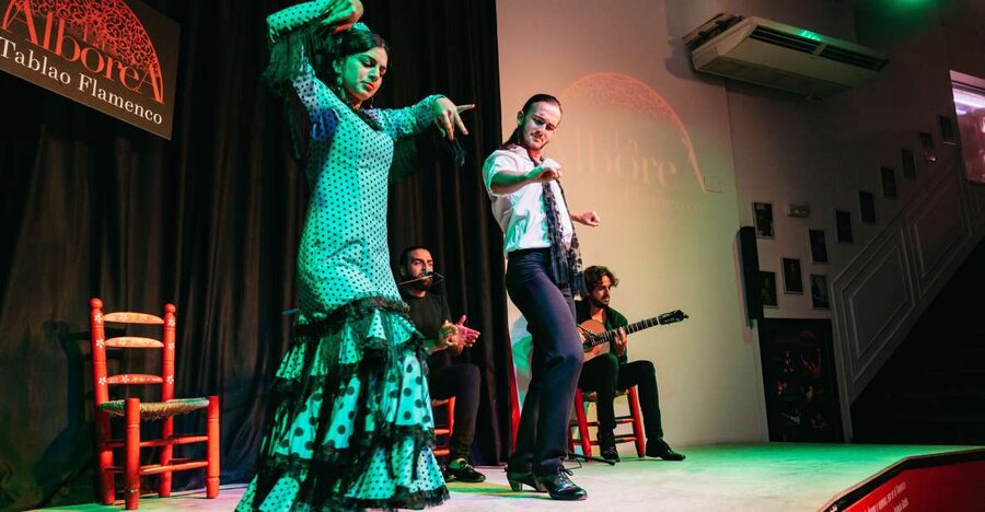Granada: Flamenco Show in La Alboreá - The dancers, singer, and guitarist